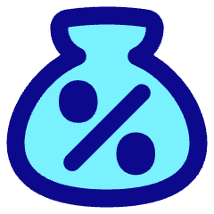 Discount Percent Bag Icon from Plump Pop Set
