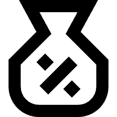 Discount Percent Bag Icon from Sharp Remix Set