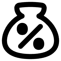 Discount Percent Bag Icon from Plump Remix Set