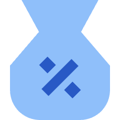 Discount Percent Bag Icon from Sharp Flat Set
