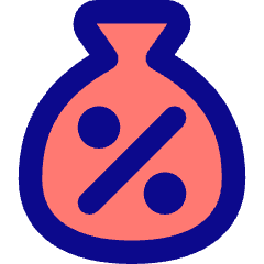 Discount Percent Bag Icon from Core Pop Set