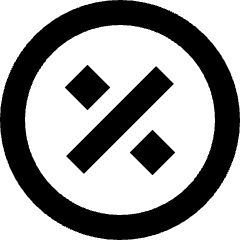Discount Percent Circle Icon from Sharp Remix Set
