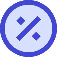 Discount Percent Circle Icon from Sharp Duo Set