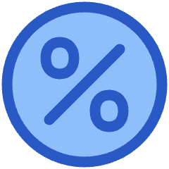 Discount Percent Circle Icon from Plump Duo Set