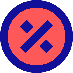 Discount Percent Circle Icon from Sharp Pop Set
