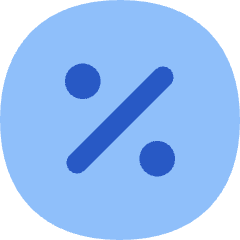 Discount Percent Circle Icon from Flex Flat Set