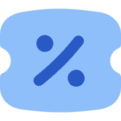 Discount Percent Coupon Icon from Flex Flat Set