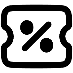 Discount Percent Coupon Icon from Plump Remix Set