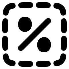 Discount Percent Cutout Icon from Plump Remix Set