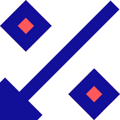 Discount Percent Decrease Icon from Sharp Pop Set