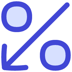 Discount Percent Decrease Icon from Flex Duo Set