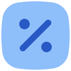 Discount Percent Square Icon from Flex Flat Set