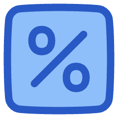 Discount Percent Square Icon from Plump Duo Set
