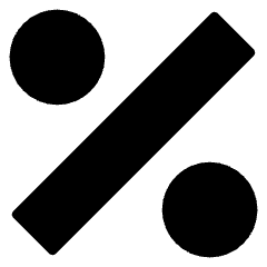 Discount Percent Icon from Core Solid Set
