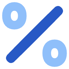 Discount Percent Icon from Plump Flat Set