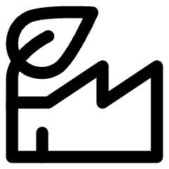 Factory Eco Icon from Core Line Set