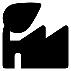 Factory Eco Icon from Core Solid Set