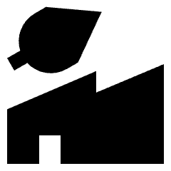 Factory Eco Icon from Sharp Solid Set
