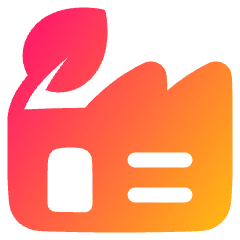 Factory Eco Icon from Plump Gradient Set