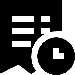 Order History 2 Icon from Sharp Solid Set