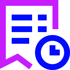 Order History 2 Icon from Sharp Neon Set