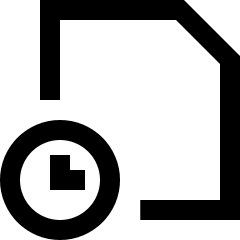 Order History Icon from Sharp Line Set