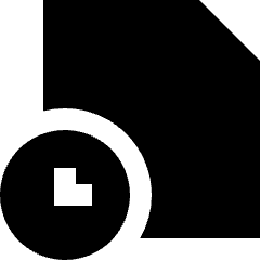 Order History Icon from Sharp Solid Set