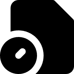 Order History Icon from Core Solid Set