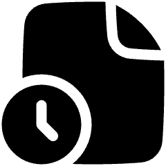 Order History Icon from Plump Solid Set