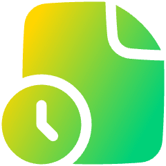 Order History Icon from Plump Gradient Set