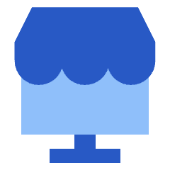 Store Computer Icon from Sharp Flat Set