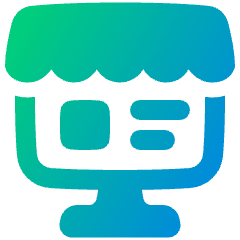 Store Computer Icon from Plump Gradient Set