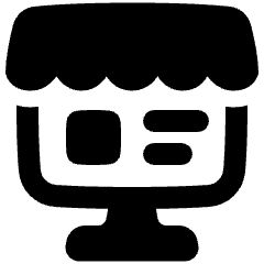 Store Computer Icon from Plump Solid Set