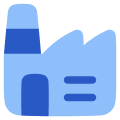 Store Factory Icon from Plump Flat Set