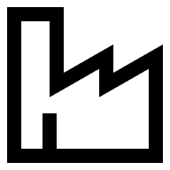 Store Factory Icon from Sharp Line Set