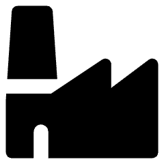 Store Factory Icon from Core Solid Set