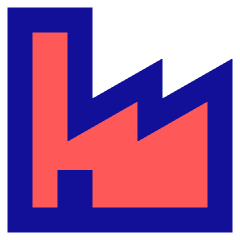 Store Factory Icon from Sharp Pop Set