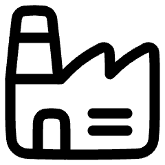 Store Factory Icon from Plump Line Set
