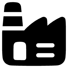 Store Factory Icon from Plump Solid Set