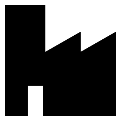 Store Factory Icon from Sharp Solid Set