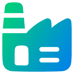 Store Factory Icon from Plump Gradient Set