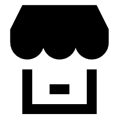 Store Phone Icon from Sharp Solid Set