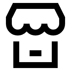 Store Phone Icon from Sharp Line Set