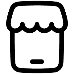 Store Phone Icon from Plump Line Set