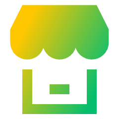 Store Phone Icon from Sharp Gradient Set