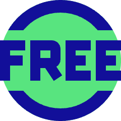 Tag Free Circle Icon from Sharp Pop Set