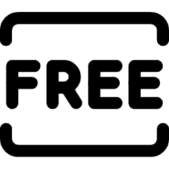 Tag Free Square Icon from Core Line Set