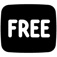 Tag Free Square Icon from Plump Solid Set