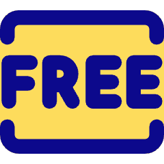 Tag Free Square Icon from Core Pop Set