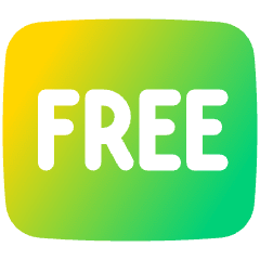 Tag Free Square Icon from Plump Gradient Set